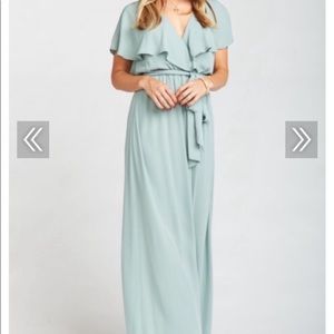 Bridesmaid dress - Silver Sage Crisp